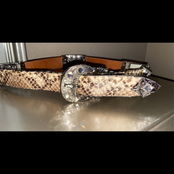 Python belt with rhinestone very sparkling - Picture 1 of 6
